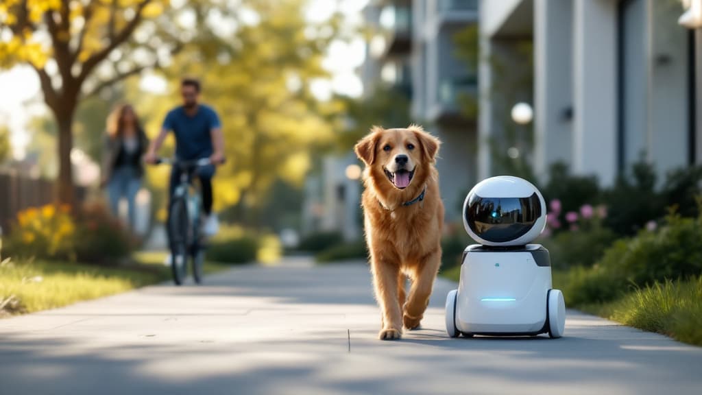 Dog owner monitoring a PawPilot walk on their phone